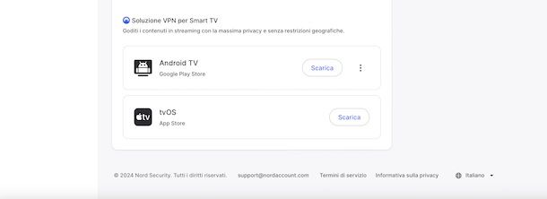 Usare NordVPN su Smart TV